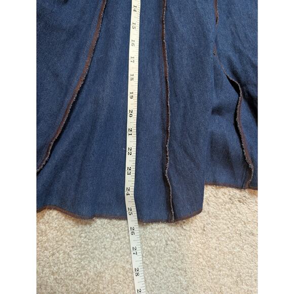 Pleated Denim Skirt Y2k - Picture 7 of 9